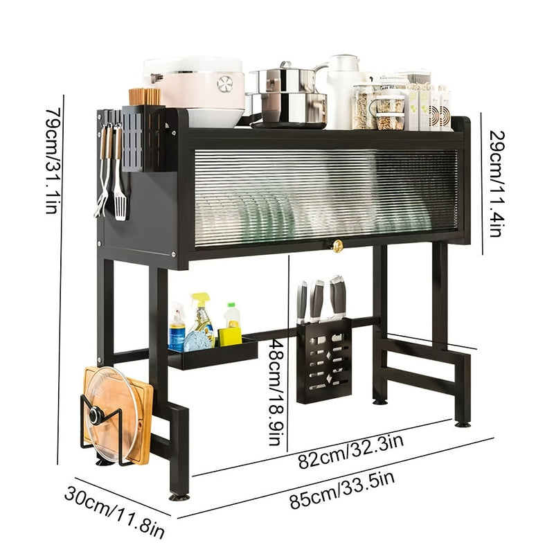 Over Sink Dish Drying Rack - 1 Tier Kitchen Organizer