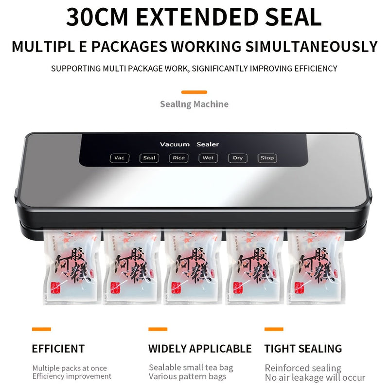 Vacuum Sealer Machine - Wet/Dry, Automatic, Includes 50 Bags