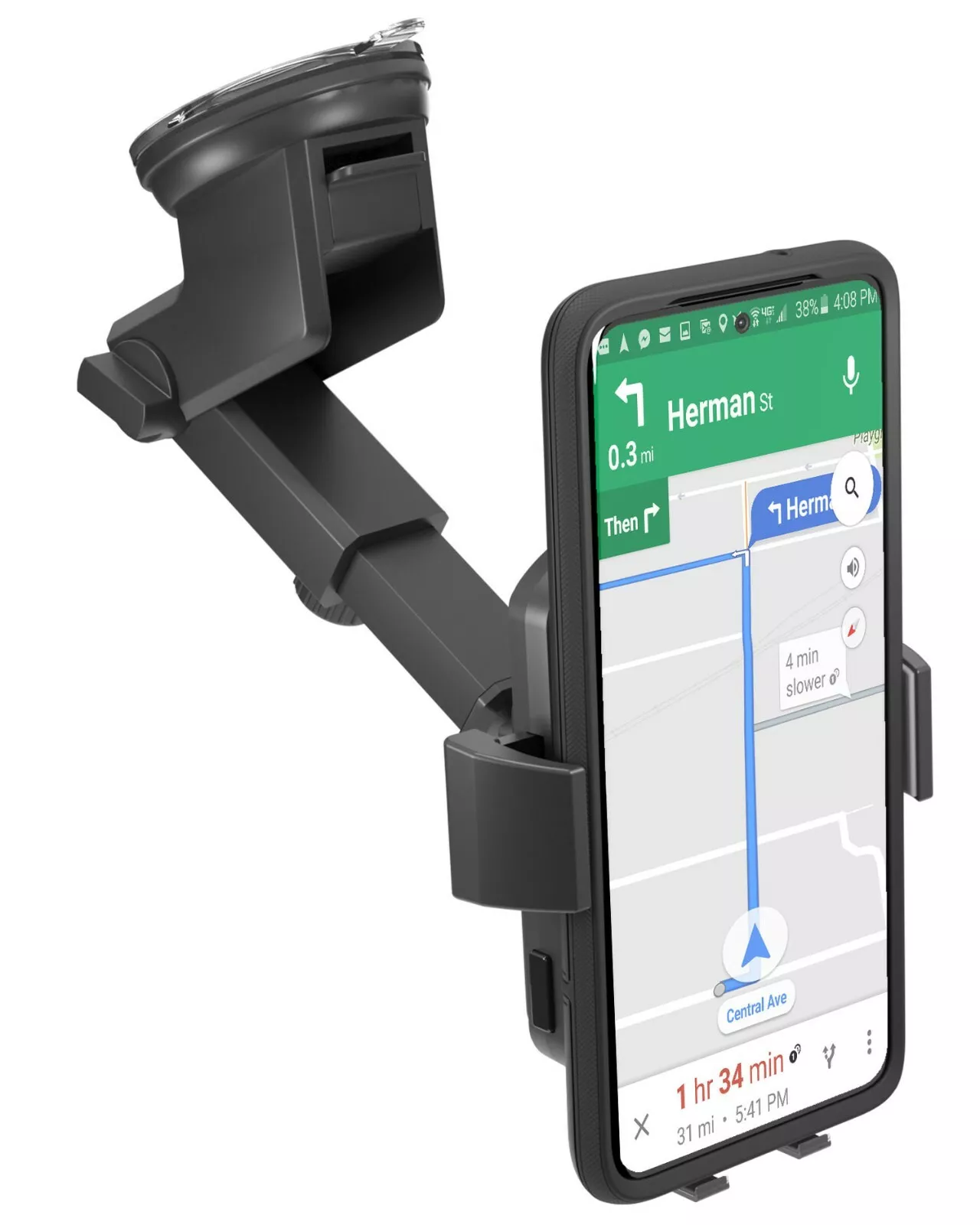 RGB Wireless Charging Window/Dash Gravity Mount