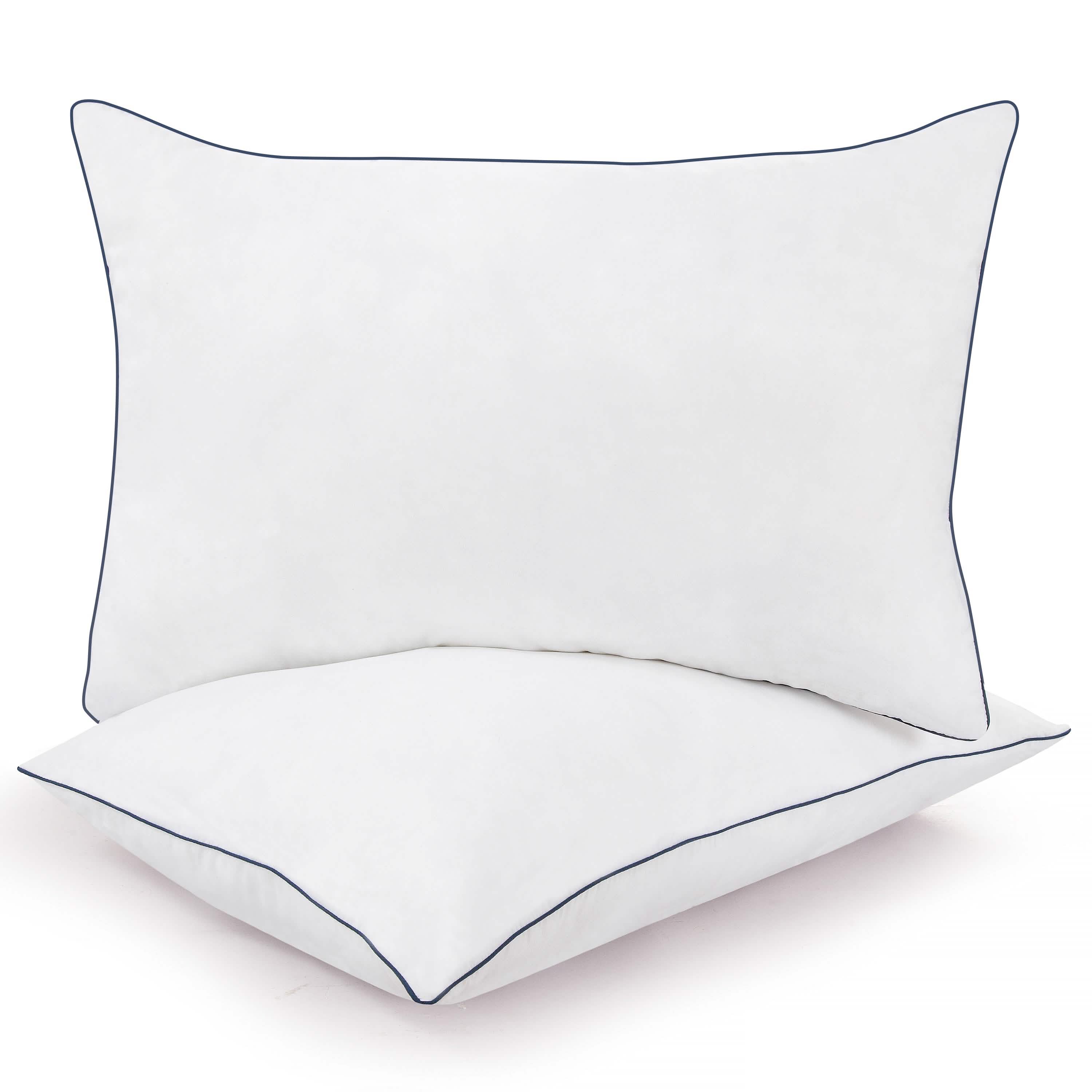 2-Pack: Royale Linens Gusseted Pillows Soft Hotel Quality