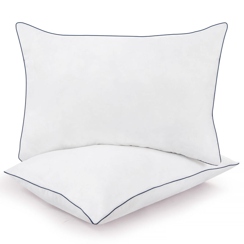 2-Pack: Royale Linens Gusseted Pillows Soft Hotel Quality