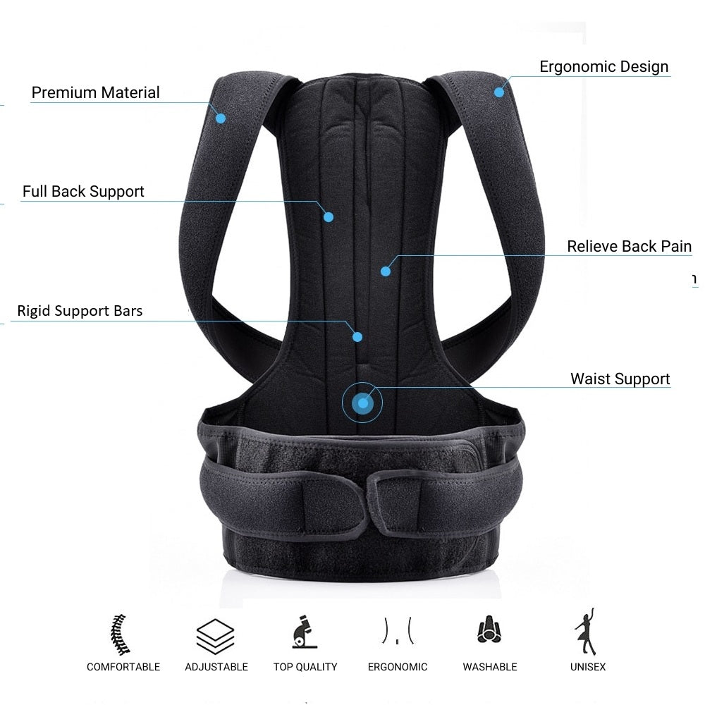 Complete Back Care Support Brace for Posture Correction