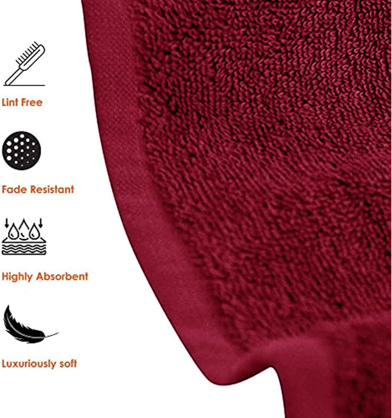 6-Piece Hotel & Spa 100% Cotton Bath Towel Set