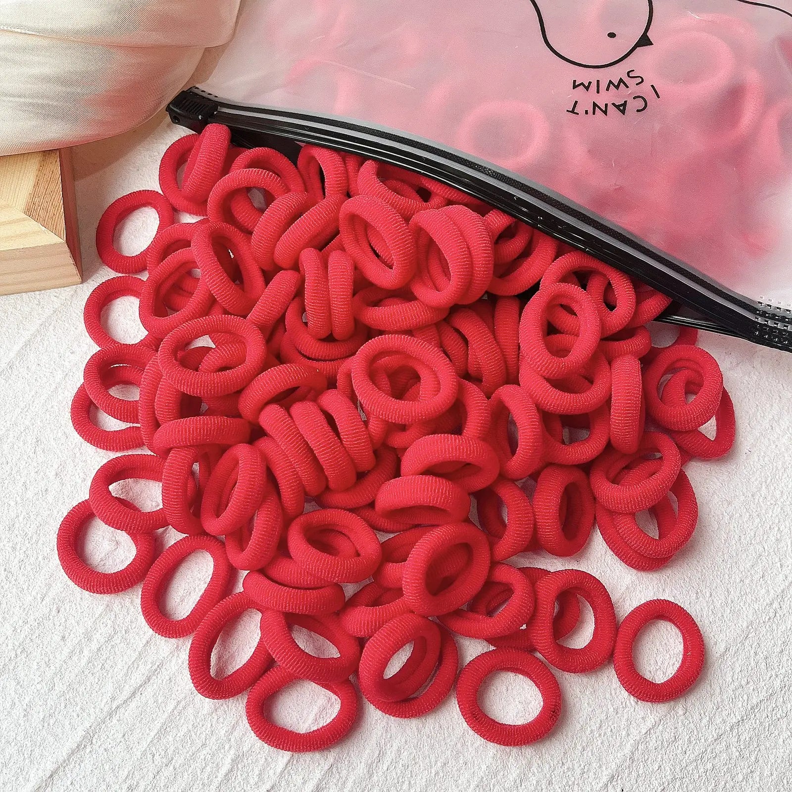 20/50-Pack Kids Elastic Hair Bands, Colorful Girls Scrunchies & Baby Hair Ties