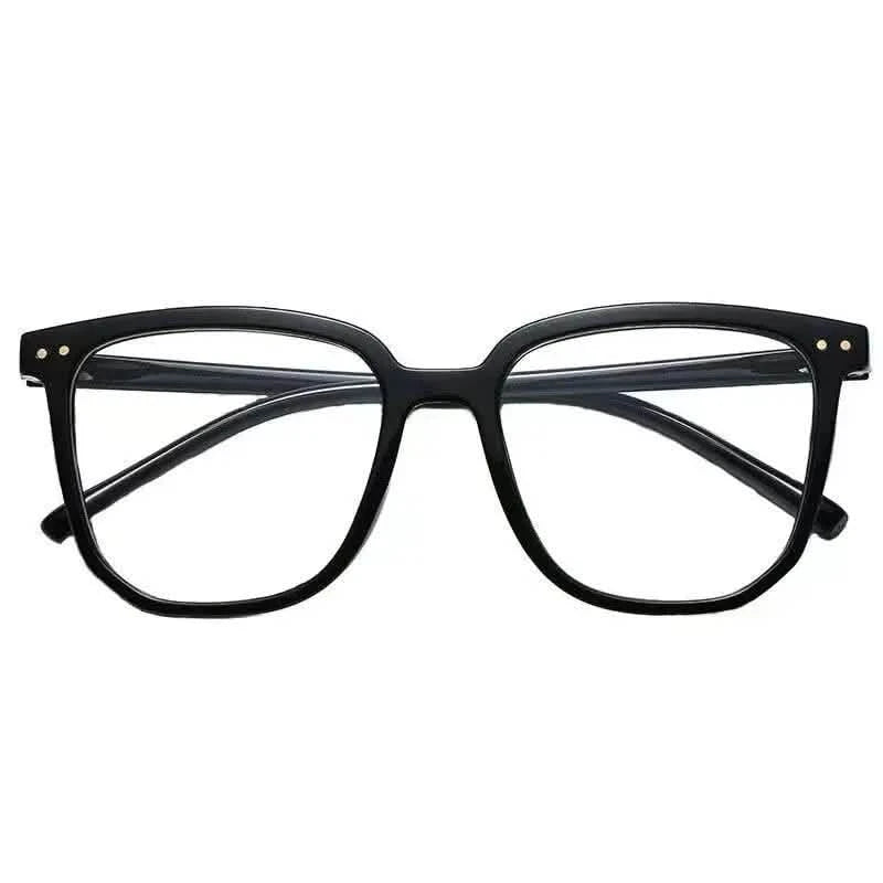 Anti-Blue Light Glasses for Women - Retro Oval Lightweight Plastic Frames with Gradient Lenses