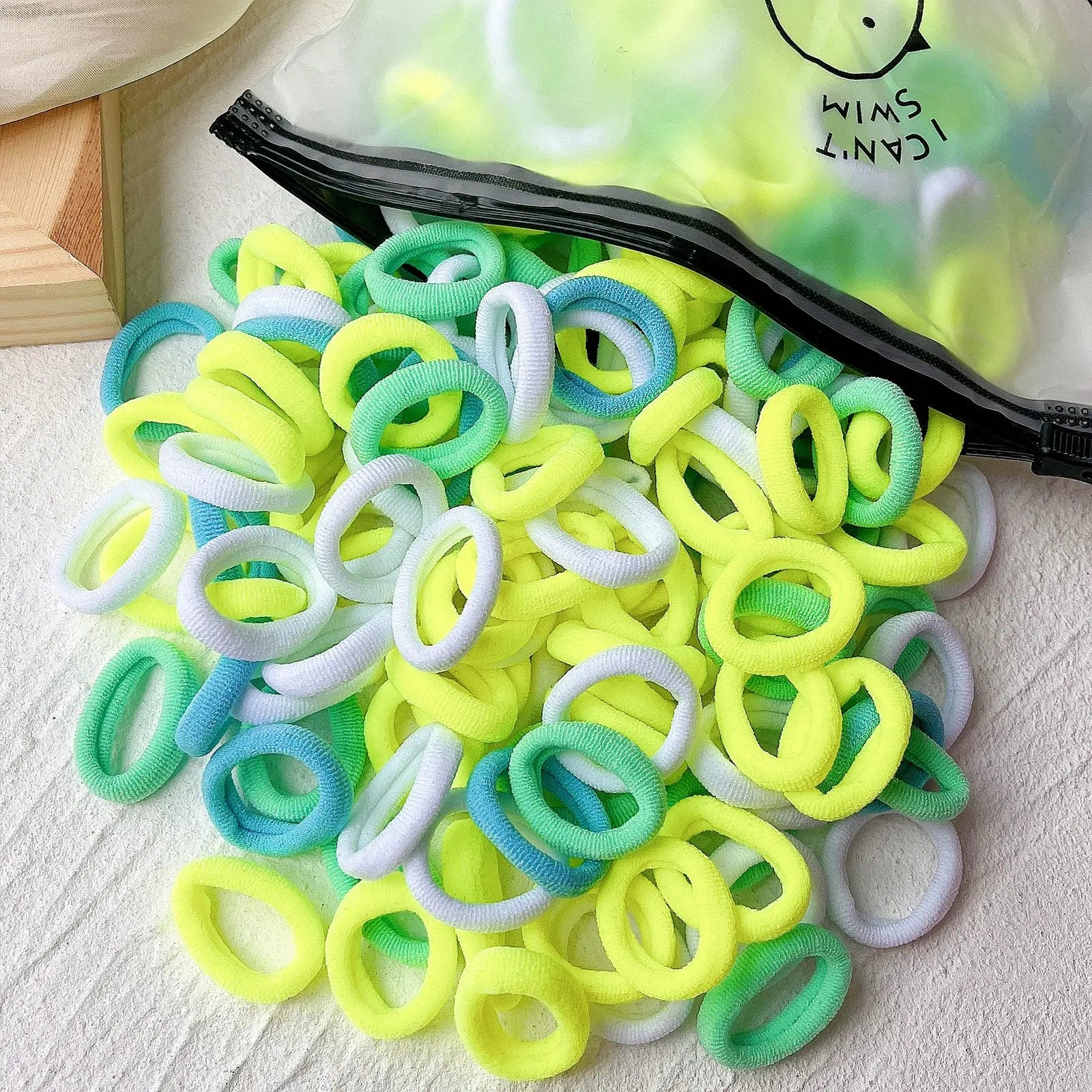 20/50-Pack Kids Elastic Hair Bands, Colorful Girls Scrunchies & Baby Hair Ties