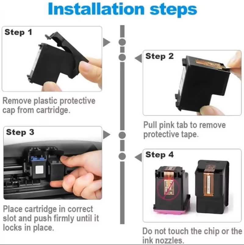 61XL Ink Cartridge for HP DeskJet & Envy