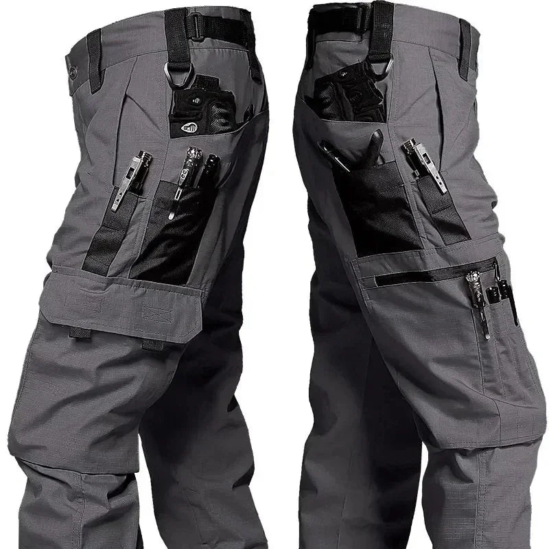 Men's Tactical Cargo Pants Waterproof Multi-Pocket Work and Hiking Trousers
