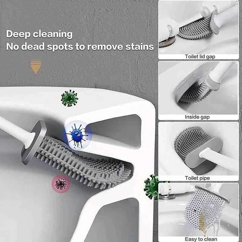 Wall Hanging Toilet Brush With Holder