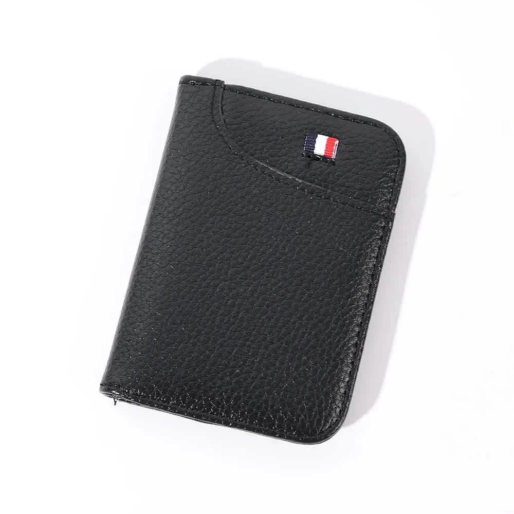 Slim PU Leather Card Holder Wallet – Mini Credit Card Wallet with 9 Card Slots (8 x 11 cm / 3.15 x 4.33 in)