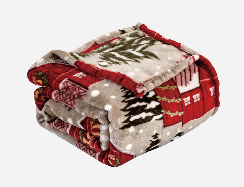 Christmas Blanket Cozy Festive Holiday Throw Blanket 50" x 60"