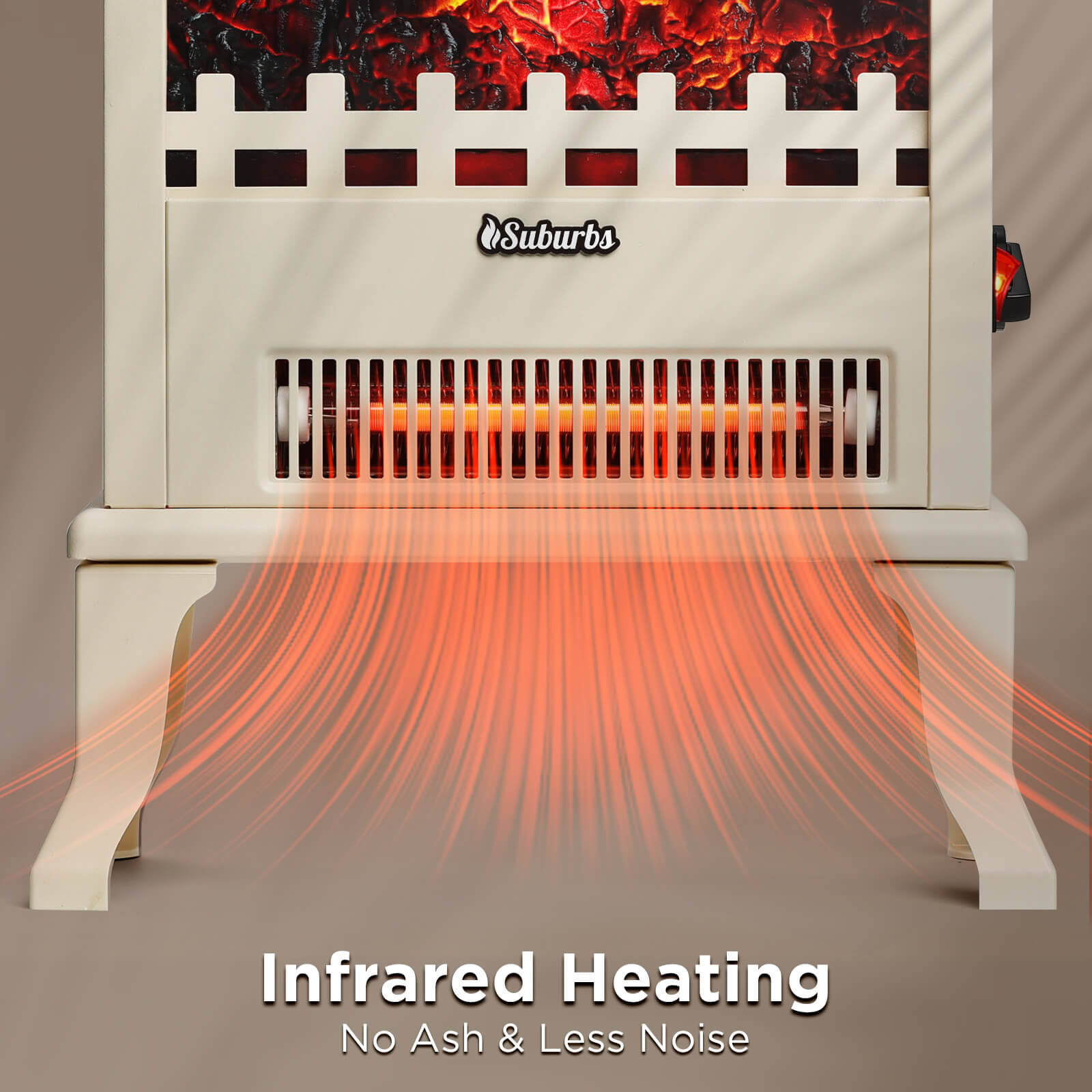 Suburbs TS17Q Electric Fireplace Stove Heater