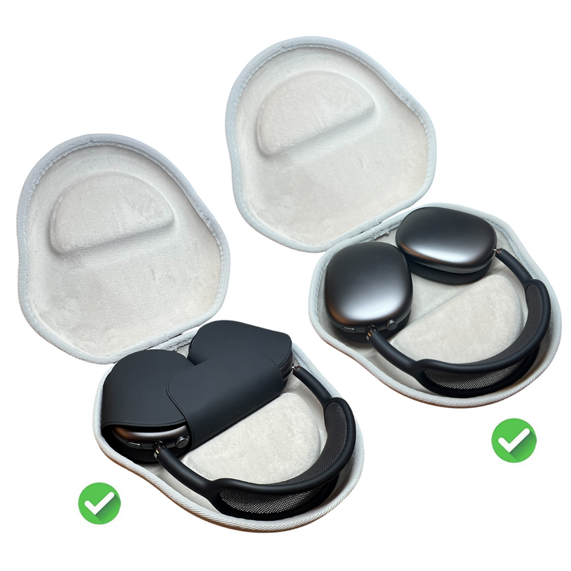 CentralSound Hard Cover Carrying Case for Apple AirPods Max Headphones Black