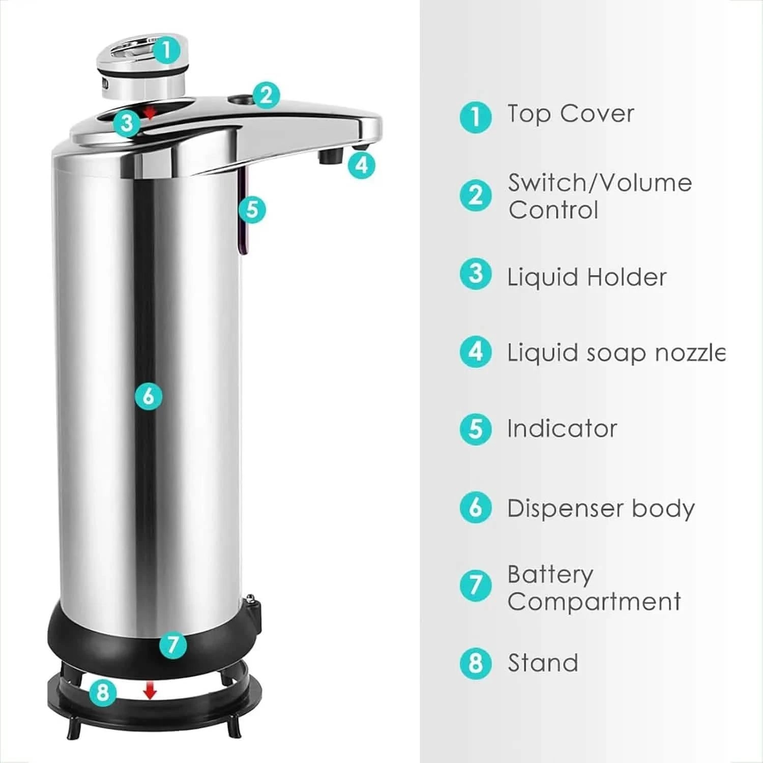 Stainless Steel Automatic Soap Dispenser