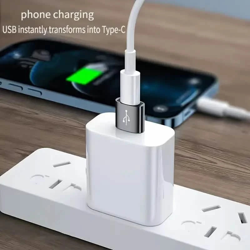 2-Pack: Mini USB to Type-C Adapters – File Transfer for Android Phones