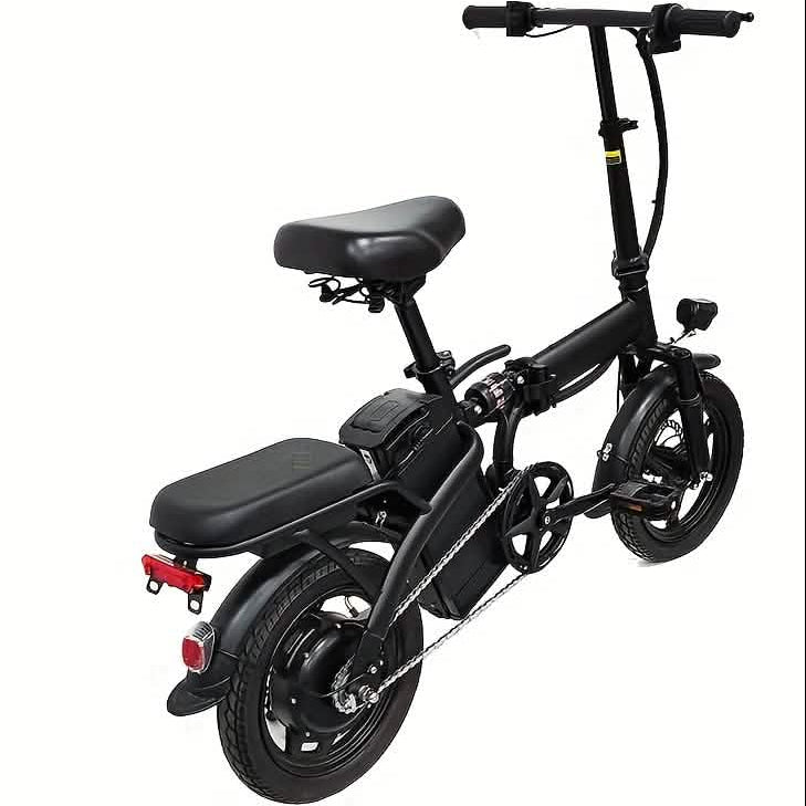 14" Folding Electric Bike 48V Lightweight E-Bike 330LB Load 19MPH 28-Mile Range