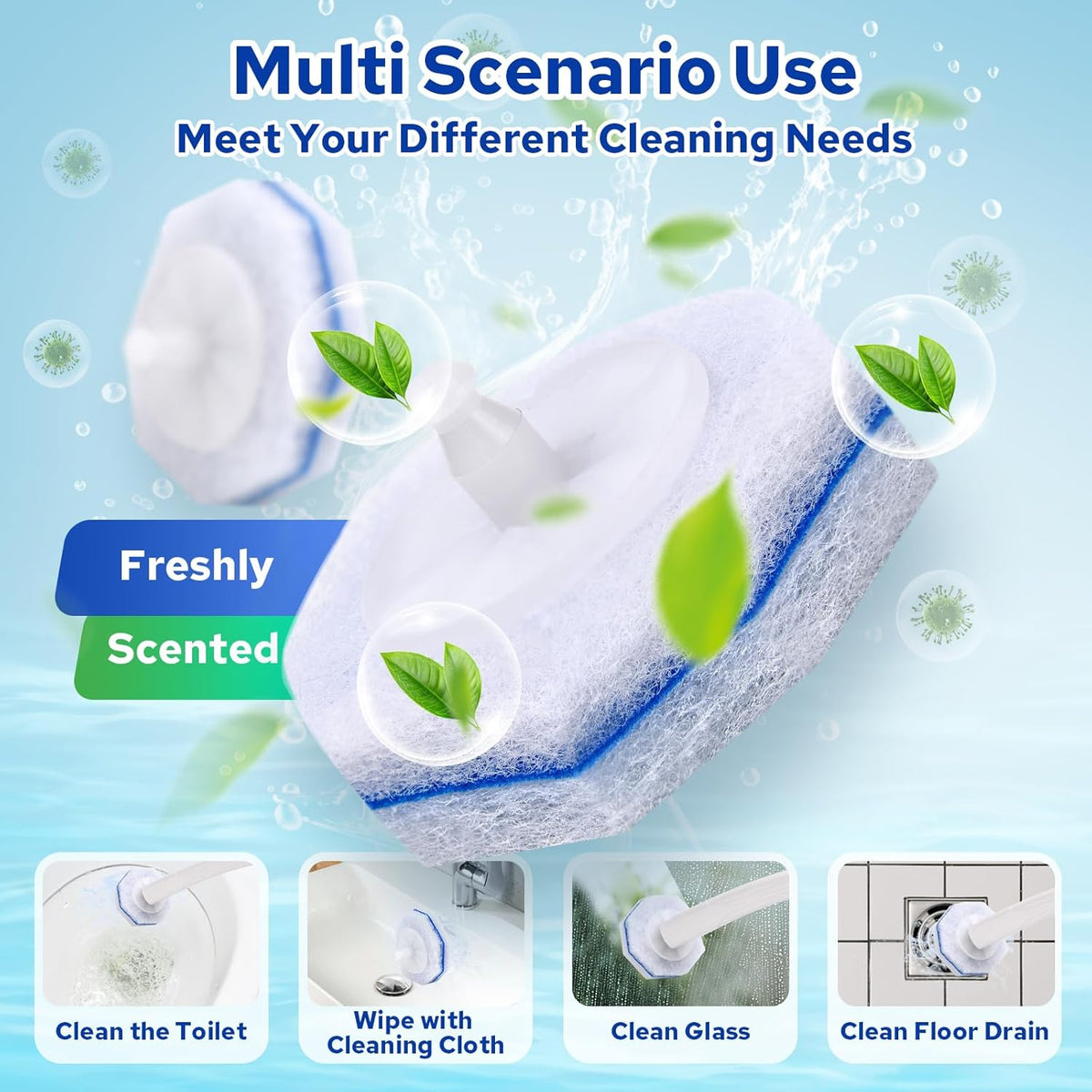 Also used for the tub, glass, mirrors and floor drains