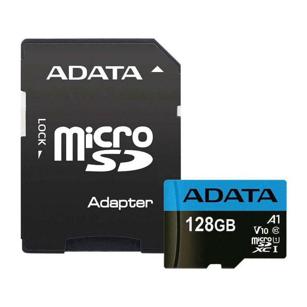 ADATA Memory Card 128GB Class 10 MicroSD with Adapter for Smartphones/Tablets (Refurbished) Mobile Accessories - DailySale