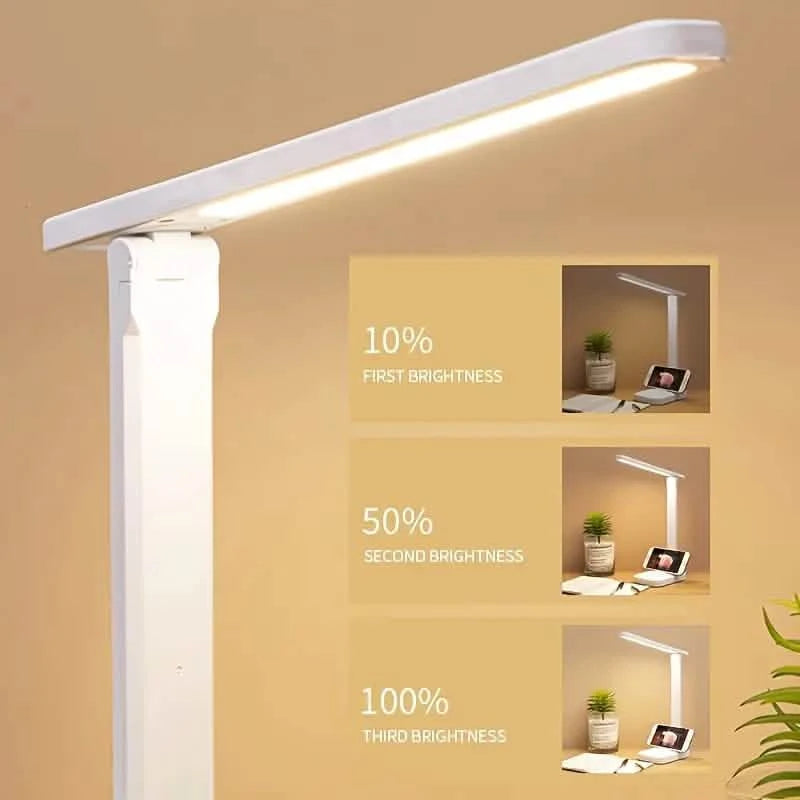 Adjustable LED Desk Lamp with Touch Control, Eye-Care Technology, USB Powered Indoor Lighting - DailySale