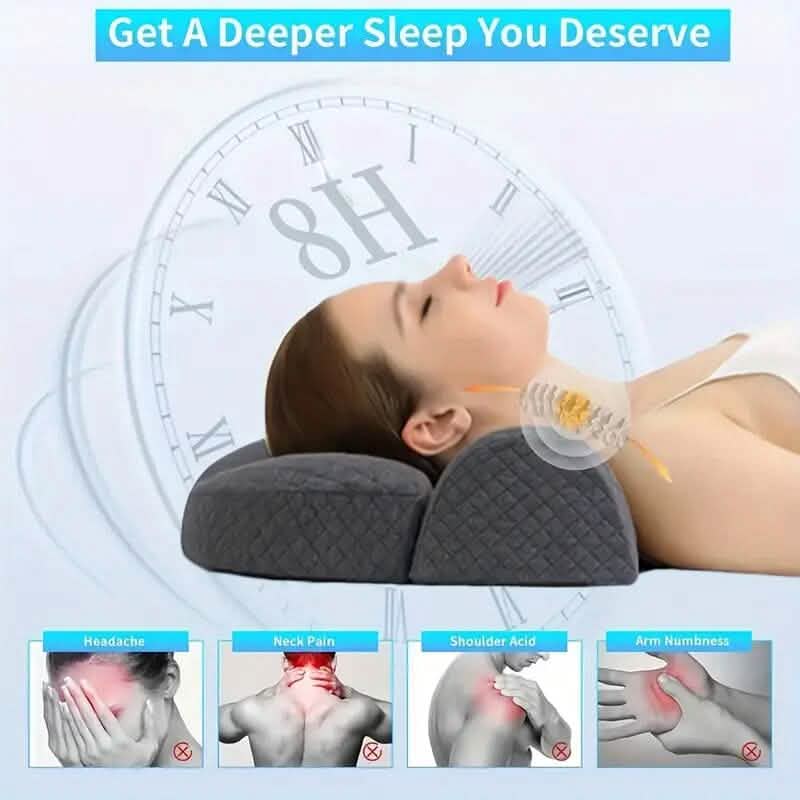 Adjustable Memory Foam Neck Pillow for Shoulder and Cervical Relax Wellness - DailySale