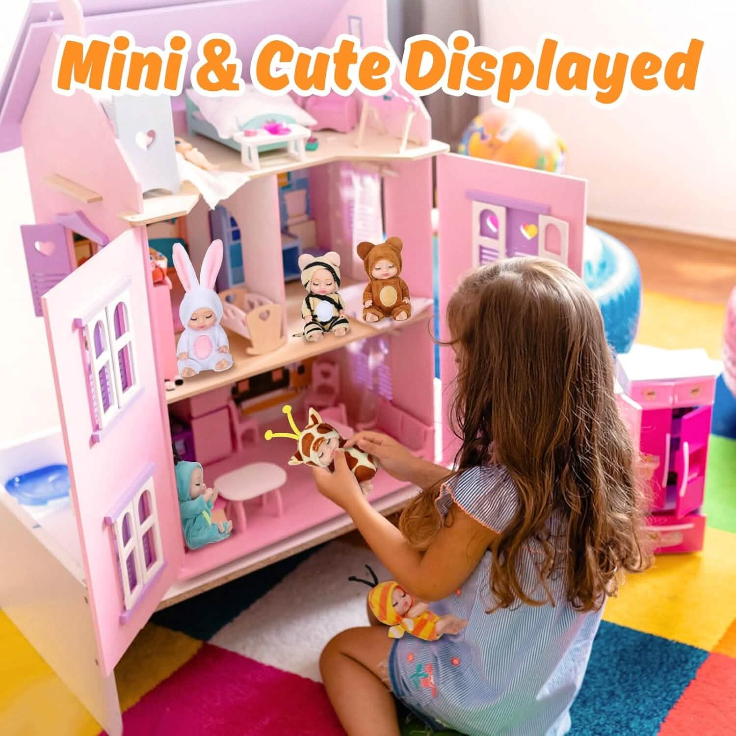 Adorable 4.3" Reborn Doll - Mini Cute Sleeping Youngsters Series Toys & Games - DailySale