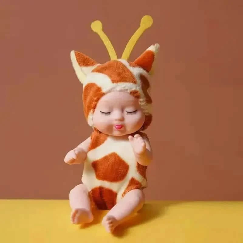 Adorable 4.3" Reborn Doll - Mini Cute Sleeping Youngsters Series Toys & Games Giraffe - DailySale