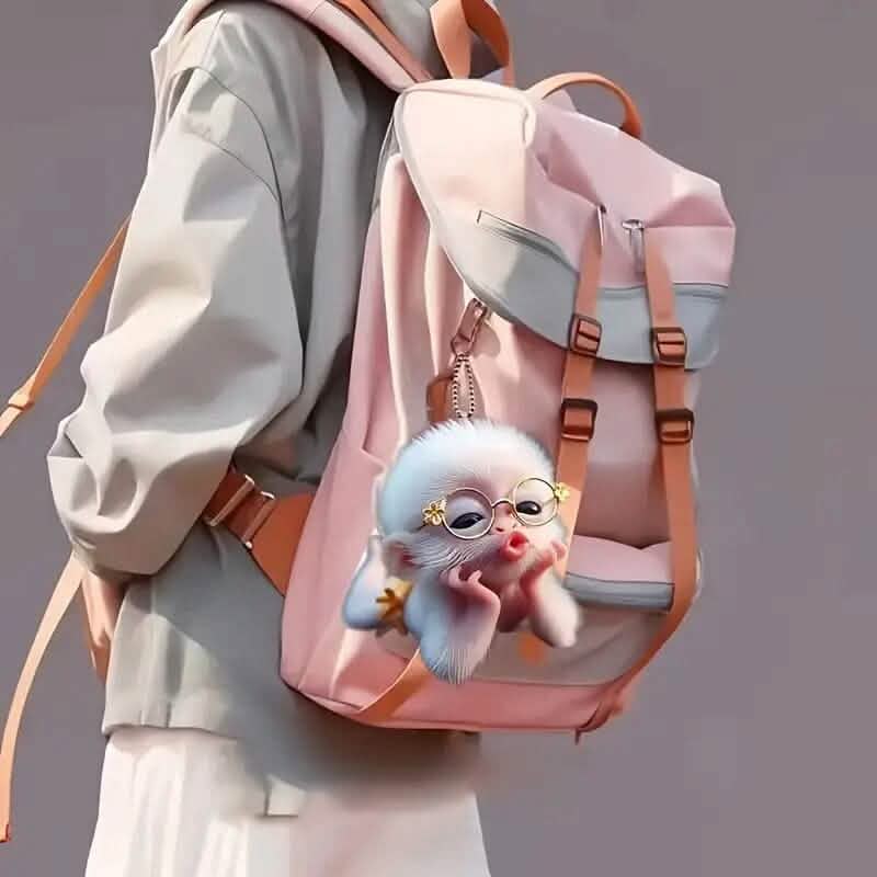 Adorable Monkey Acrylic Car Charm and Christmas Tree Ornament Holiday Decor & Apparel - DailySale