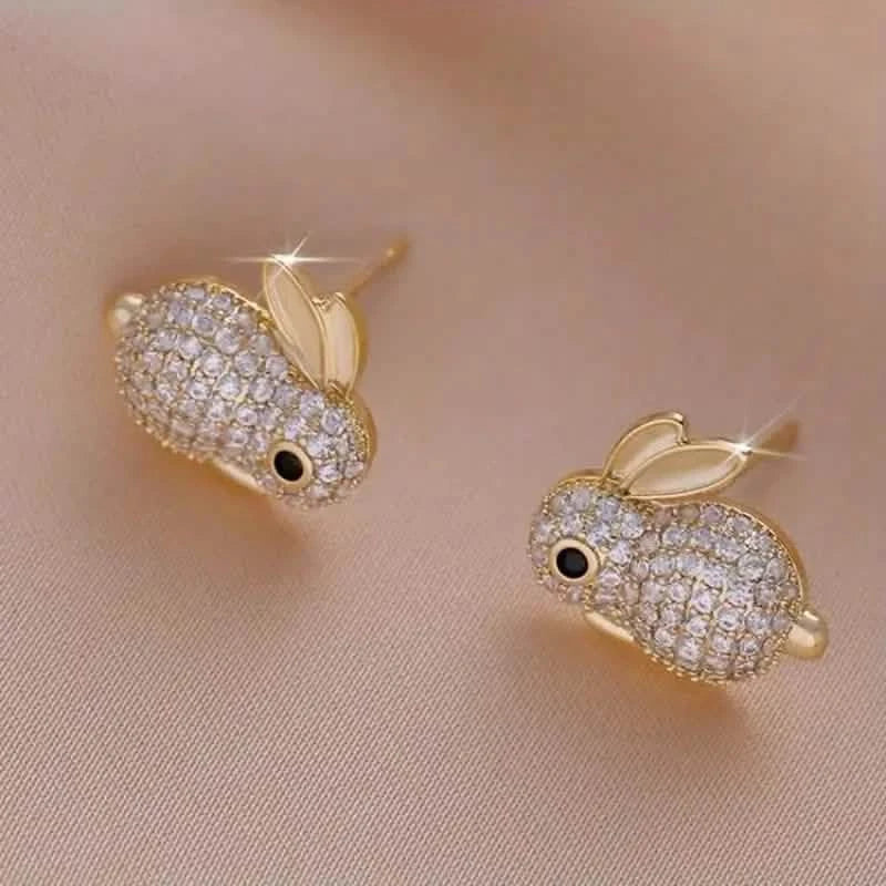 Adorable Rabbit-shaped Earrings Earrings - DailySale