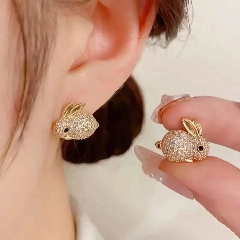 Adorable Rabbit-shaped Earrings Earrings - DailySale