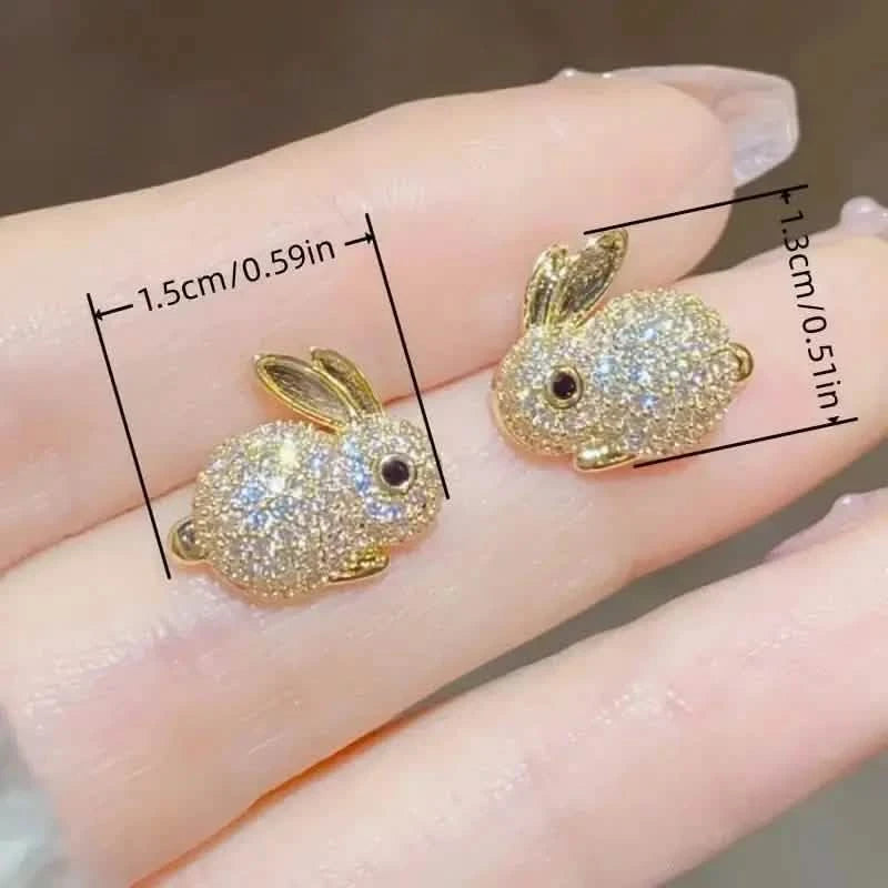Adorable Rabbit-shaped Earrings Earrings - DailySale