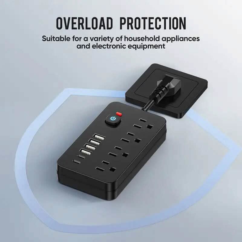 Advanced 10-in-1 Multi-Plug Power Strip Batteries & Power Accessories - DailySale