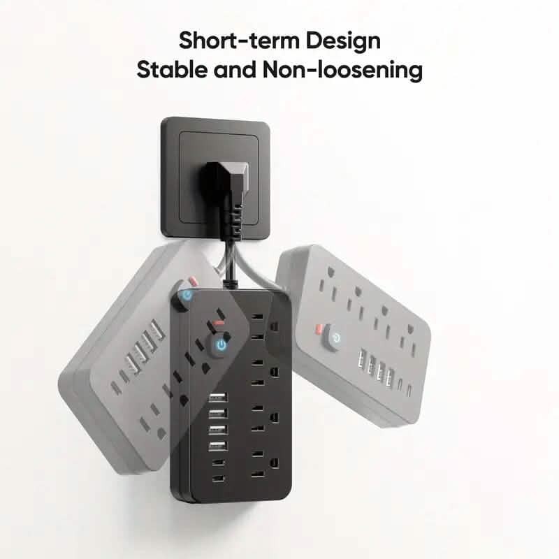 Advanced 10-in-1 Multi-Plug Power Strip Batteries & Power Accessories - DailySale