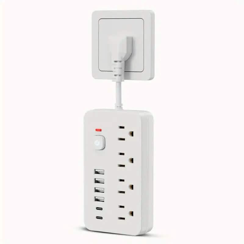 Advanced 10-in-1 Multi-Plug Power Strip Batteries & Power Accessories White - DailySale