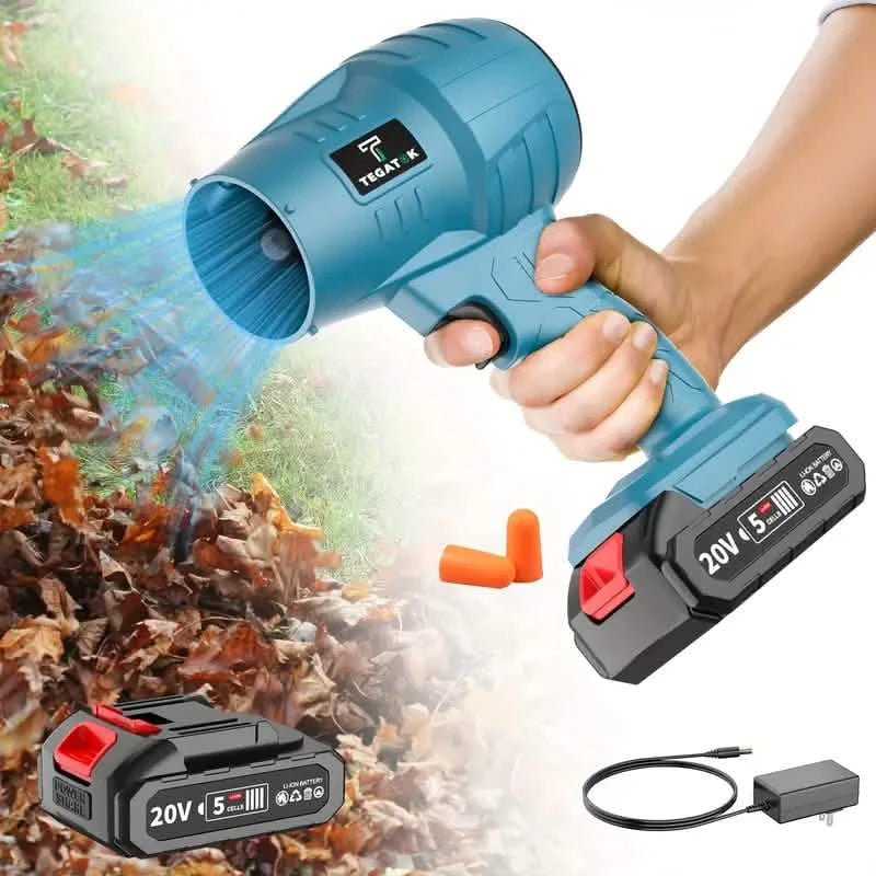 Turbo Jet Handheld Cordless Blower for Leaves, Dust & Car Drying