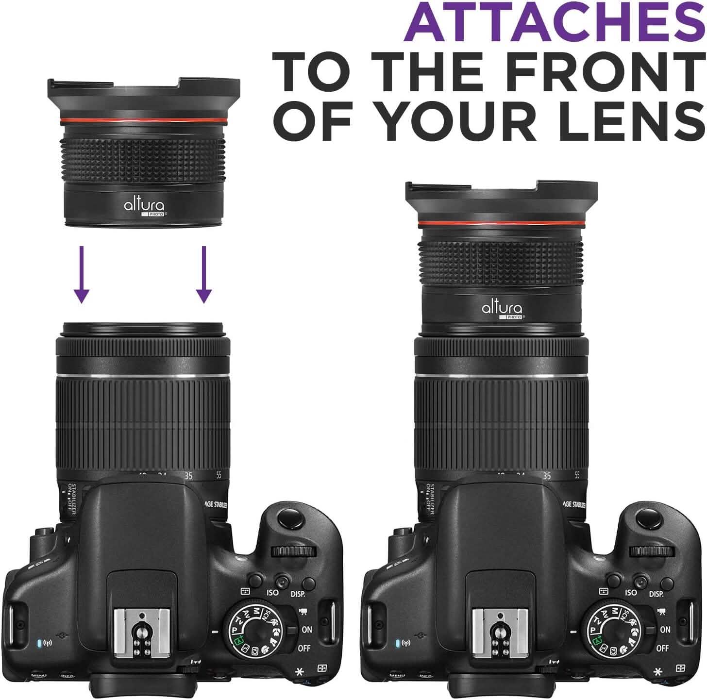 Altura Photo 52MM 0.35x HD Fisheye Nikon Wide Angle Lens (w/Macro Portion) Cameras & Drones - DailySale