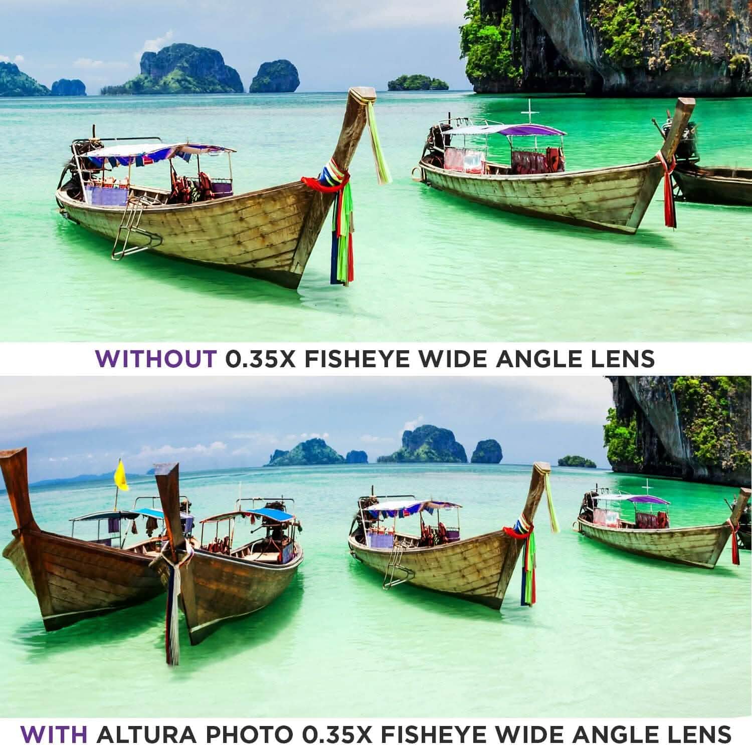 Altura Photo 52MM 0.35x HD Fisheye Nikon Wide Angle Lens (w/Macro Portion) Cameras & Drones - DailySale