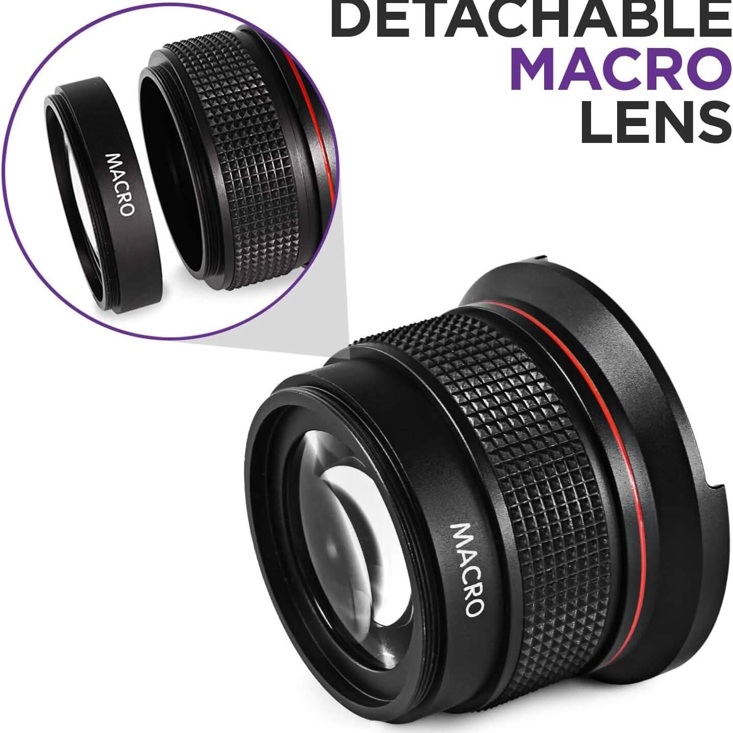 Altura Photo 52MM 0.35x HD Fisheye Nikon Wide Angle Lens (w/Macro Portion) Cameras & Drones - DailySale