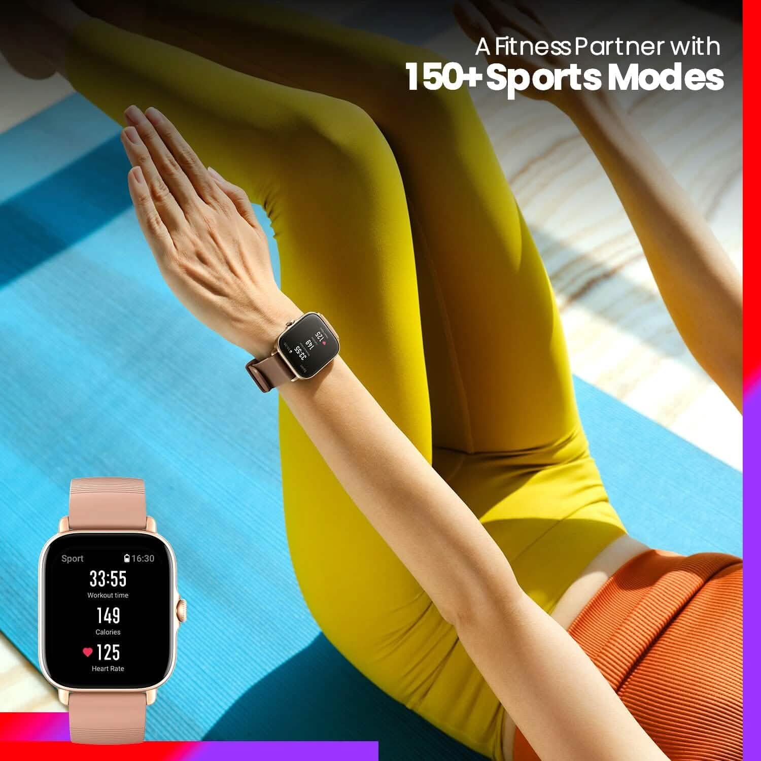 Amazfit GTS 3 Smart Watch for Android iPhone, Alexa Built-In Smart Watches - DailySale
