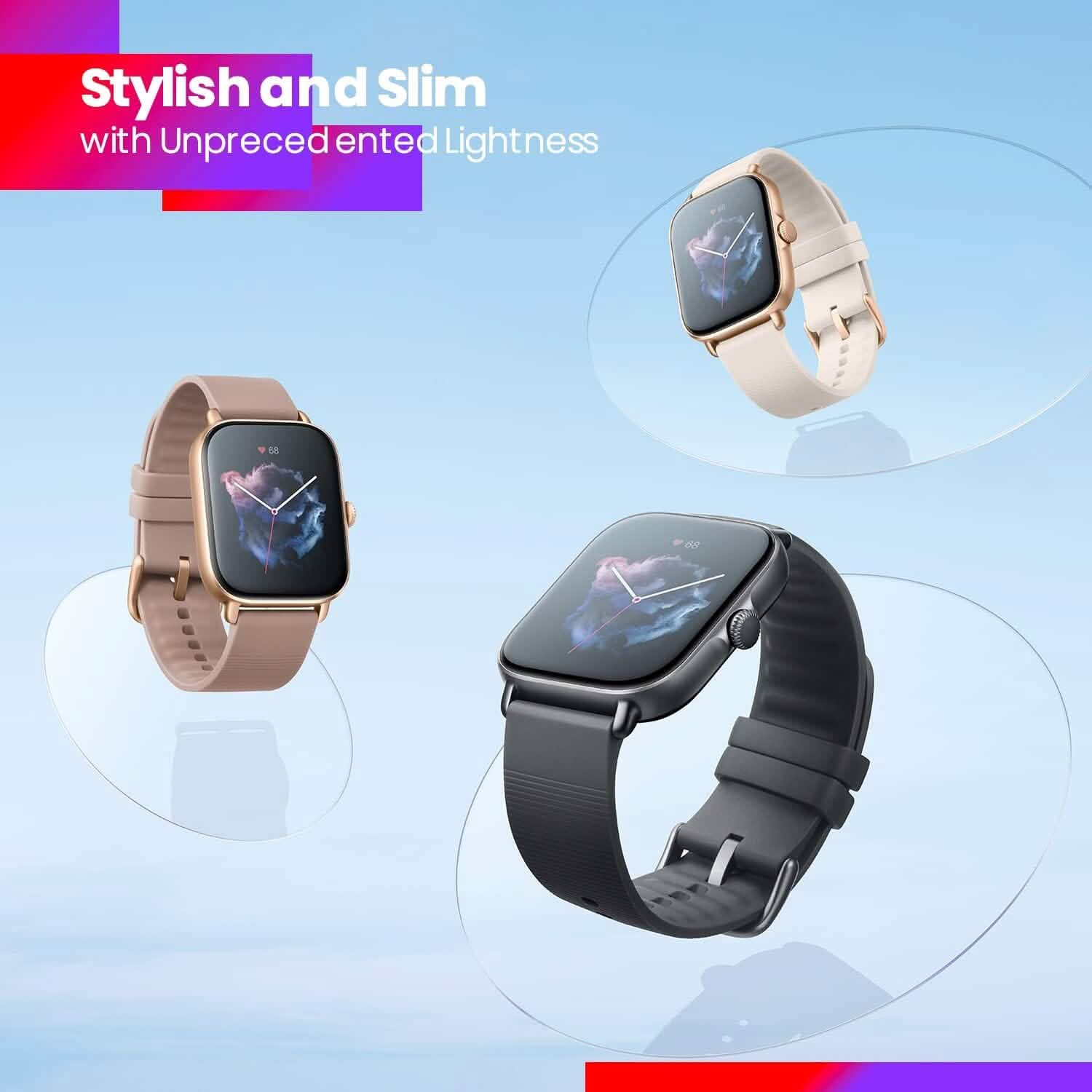 Amazfit GTS 3 Smart Watch for Android iPhone, Alexa Built-In Smart Watches - DailySale