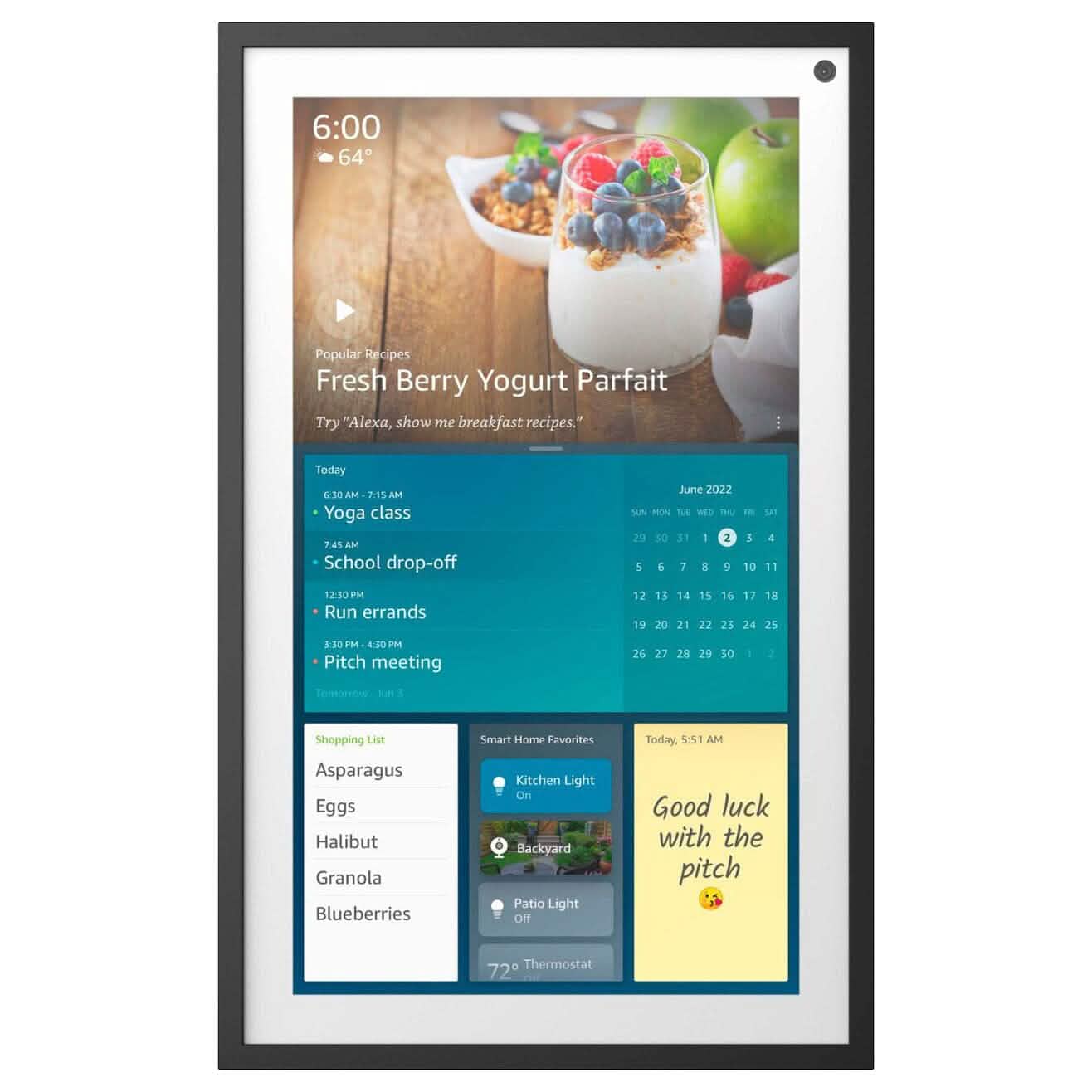 Amazon Echo Show 15 15.6" Smart Display with Alexa and Fire TV - Black (Refurbished) Household Appliances - DailySale