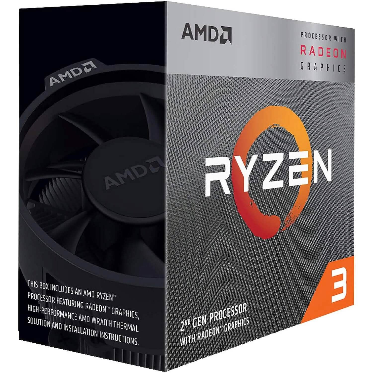 AMD Ryzen 3 3200G 4-Core Unlocked Desktop Processor with Radeon Graphics (Refurbished) Computer Accessories - DailySale