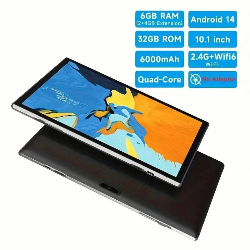 Android 14 10-Inch Tablet 2GB+4GB RAM + 32GB ROM + 1TB Expanded Tablets - DailySale