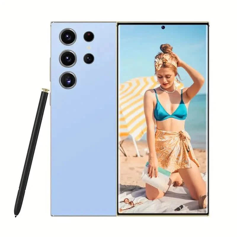 Android Ultra Pro Unlocked Dual SIM 5G 8GB+256GB RAM Smartphone Cell Phones Blue - DailySale