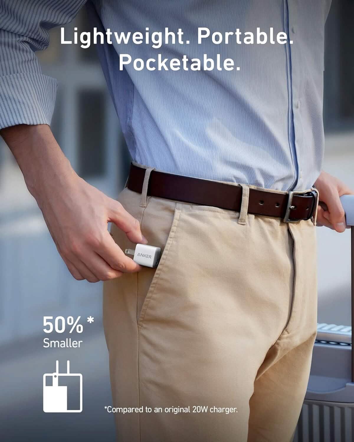 Anker Nano 511 Compact USB-C 18W Fast Charger for iPhone iPad (Refurbished) Mobile Accessories - DailySale