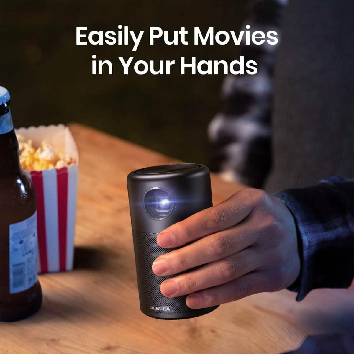 Anker NEBULA Capsule Smart Wi-Fi Mini Projector TV & Video - DailySale