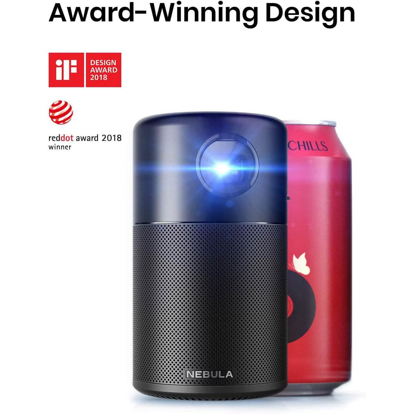 Anker NEBULA Capsule Smart Wi-Fi Mini Projector TV & Video - DailySale
