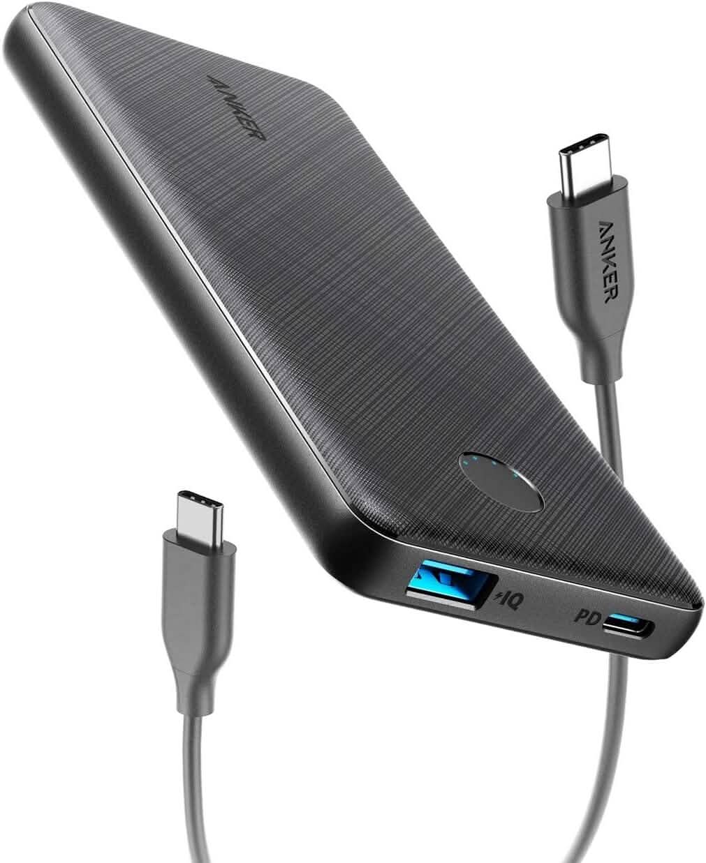 Anker USB-C Portable Charger, 18W PowerCore Slim 10000 PD, 10000mAh Power Delivery Power Bank (Refurbished) Mobile Accessories - DailySale