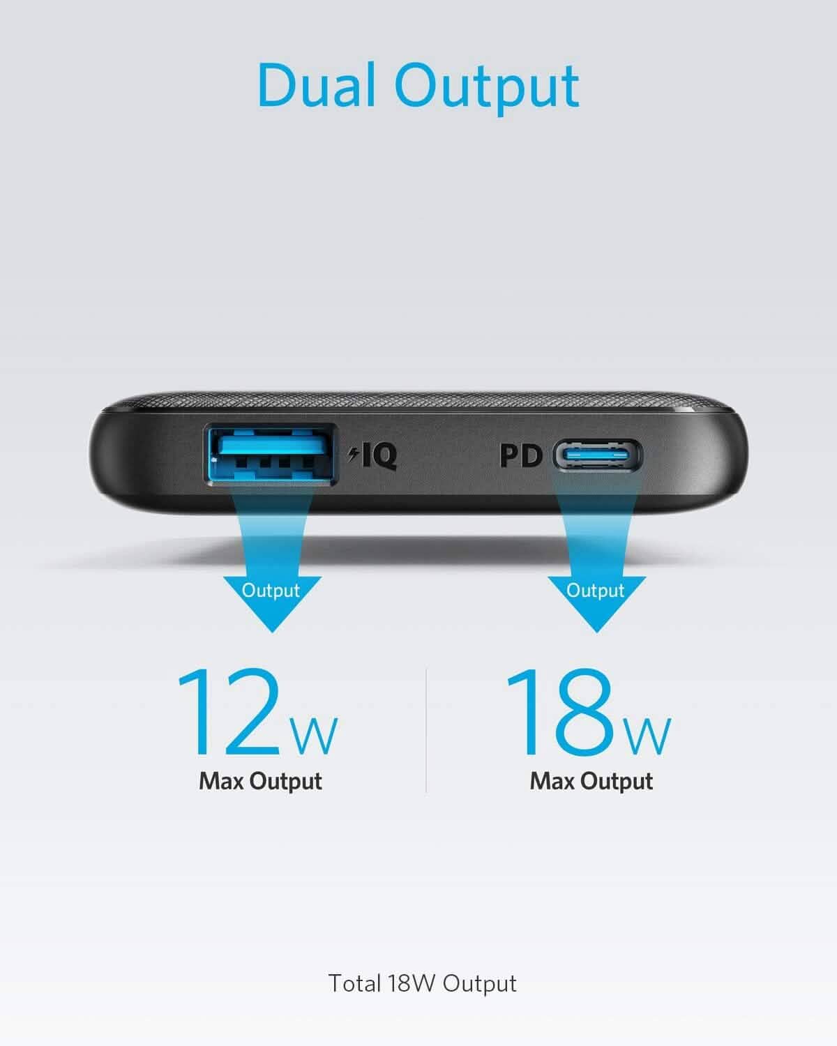 Anker USB-C Portable Charger, 18W PowerCore Slim 10000 PD, 10000mAh Power Delivery Power Bank (Refurbished) Mobile Accessories - DailySale
