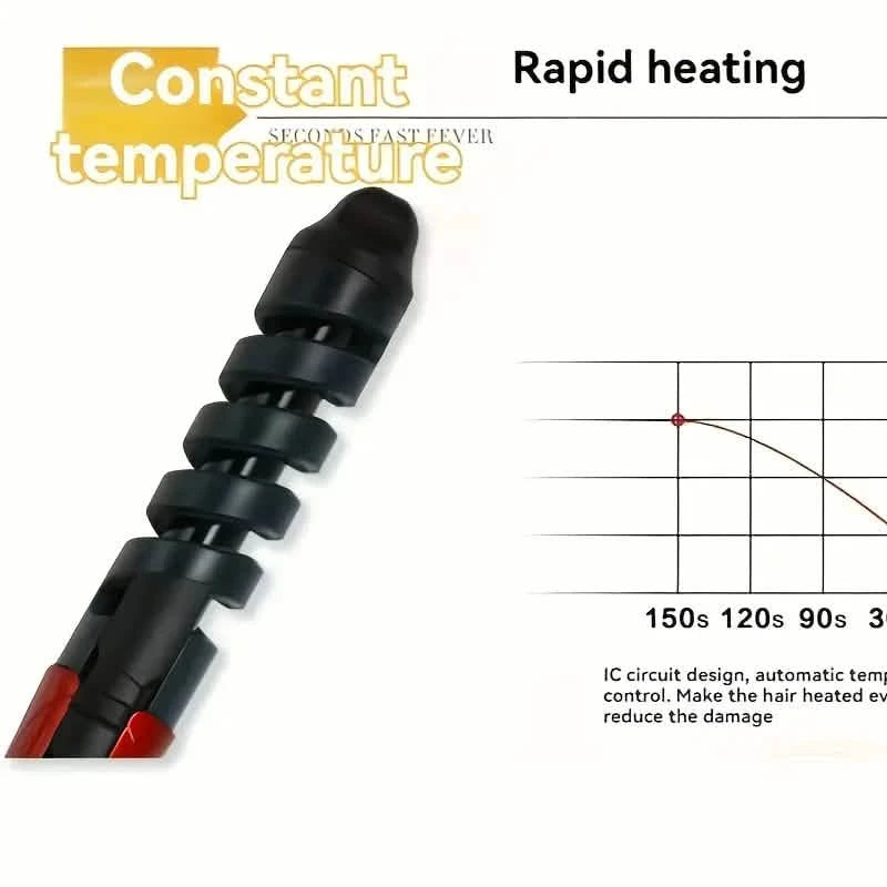 Anti Scald Spiral Curlers, Inner Button Wavy Curlers, Large Curls and Perm Beauty & Personal Care - DailySale