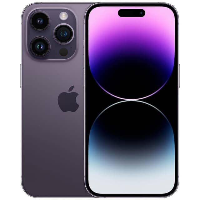 Apple iPhone 14 Pro - Fully Unlocked (Refurbished) Cell Phones Purple 128GB - DailySale